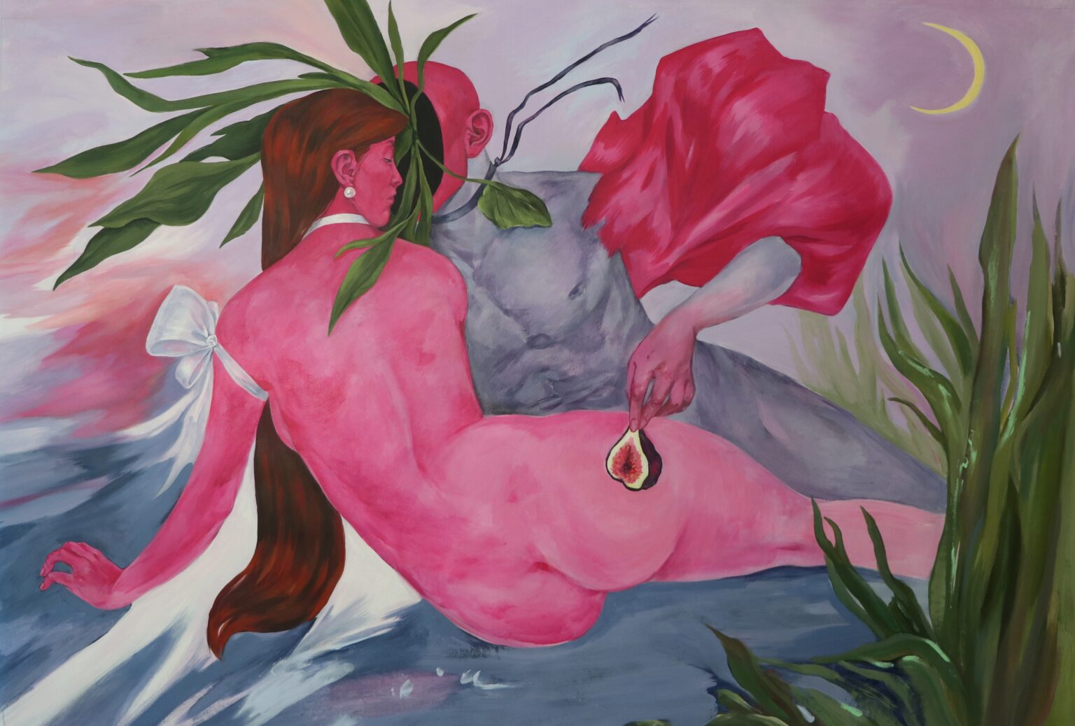Женя Мачковська_«Promises»,_from_the_series_«The_Sprouted»_acrylic_on_canvas_100x150